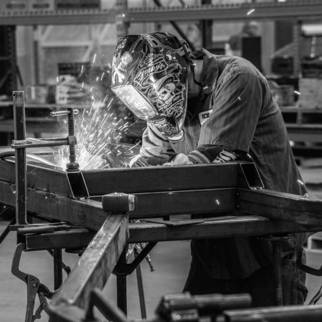 My Yield Box to Box Seed Treater being built by Welder